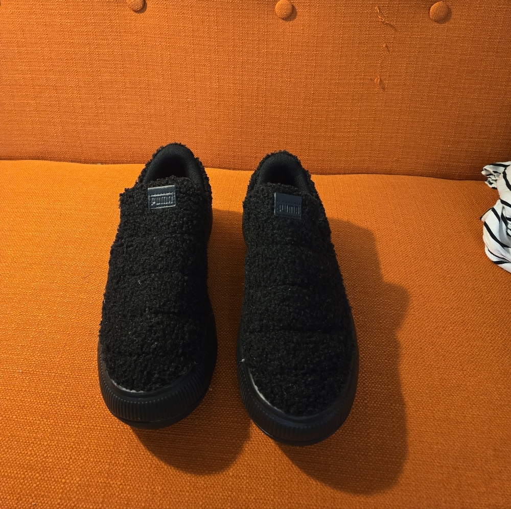 Black Fuzzy Shoes